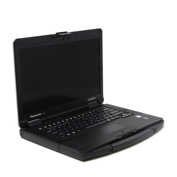 Toughbook 55 facing right with port covers closed