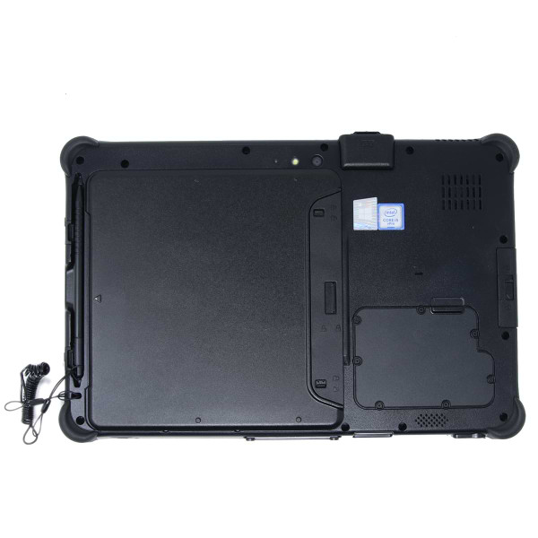 Backside of the Getac F110 Fully Rugged Tablet