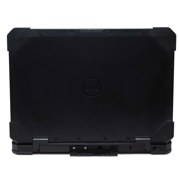 Dell Rugged 5420 Back side with port covers open showing all available ports Dell Rugged 5420 Back side with port covers open showing all available ports