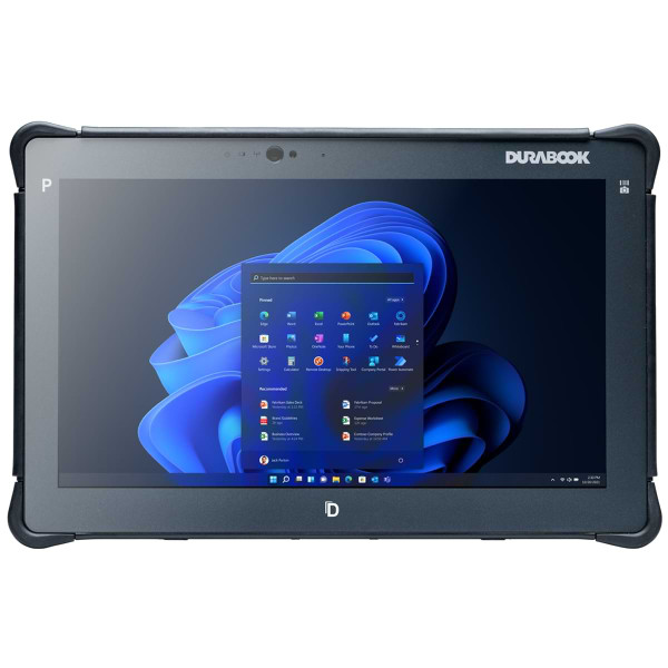Durabook R11 Standard Front View with Windows 11 screen Durabook R11 Standard Front View with Windows 11 screen