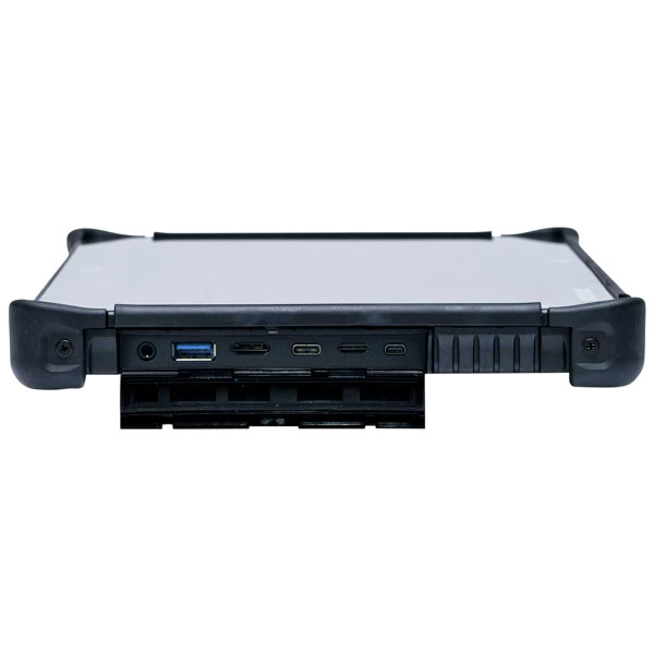 Right side of the Durabook R11 with port door open Right side of the Durabook R11 with port door open