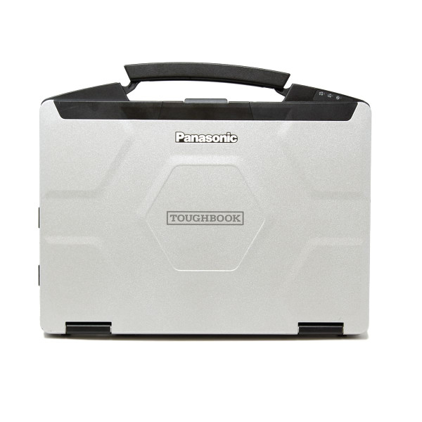 Panasonic Toughbook CF-54 MK2 Closed with Handle Extended Panasonic Toughbook CF-54 MK2 Closed with Handle Extended