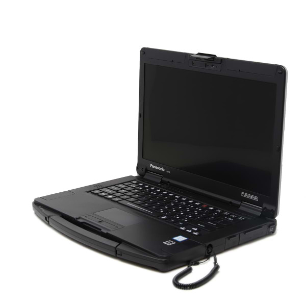 Toughbook FZ-55 Semi Rugged Laptop Facing Left With Port Covers Closed