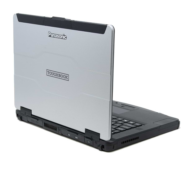 Refurbished Toughbook FZ-55 Back Facing Left with port covers closed Refurbished Toughbook FZ-55 Back Facing Left with port covers closed