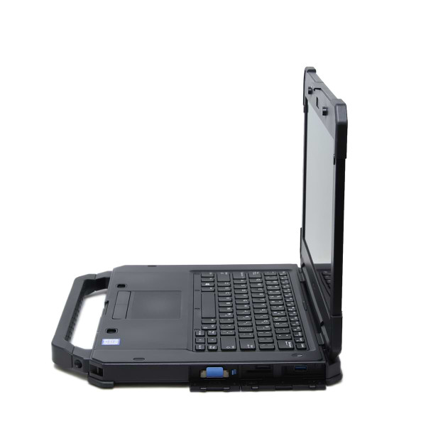 Right side of the Rugged 5420 laptop with port doors open