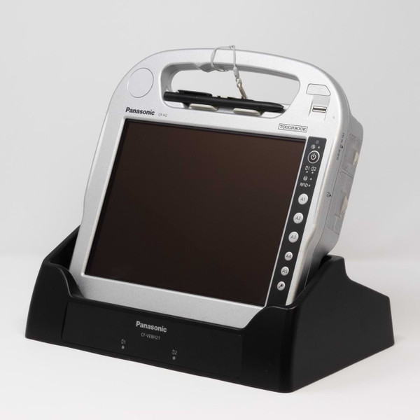 Table Top Docking Cradle for the Panasonic CF-H2 with a CF-H2 Docked (CF-H2 Not Included) Table Top Docking Cradle for the Panasonic CF-H2 with a CF-H2 Docked (CF-H2 Not Included)