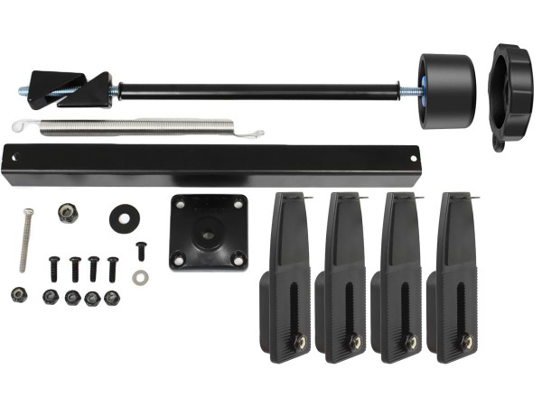 RAM Secure-N-Motion laptop tray security pin-lock kit components and screws