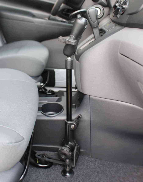 RAM Pod shown installed with use of passenger side seat bolts