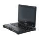 Refurbished Getac V110 Convertible Laptop Facing Left with the port covers shut
