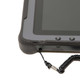 Scratch and Dent Getac F110 Chip on the bumper on the right side of the tablet