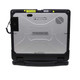 Backside of the CF-33 showing contactless smart card reader, standard battery bay, and stylus