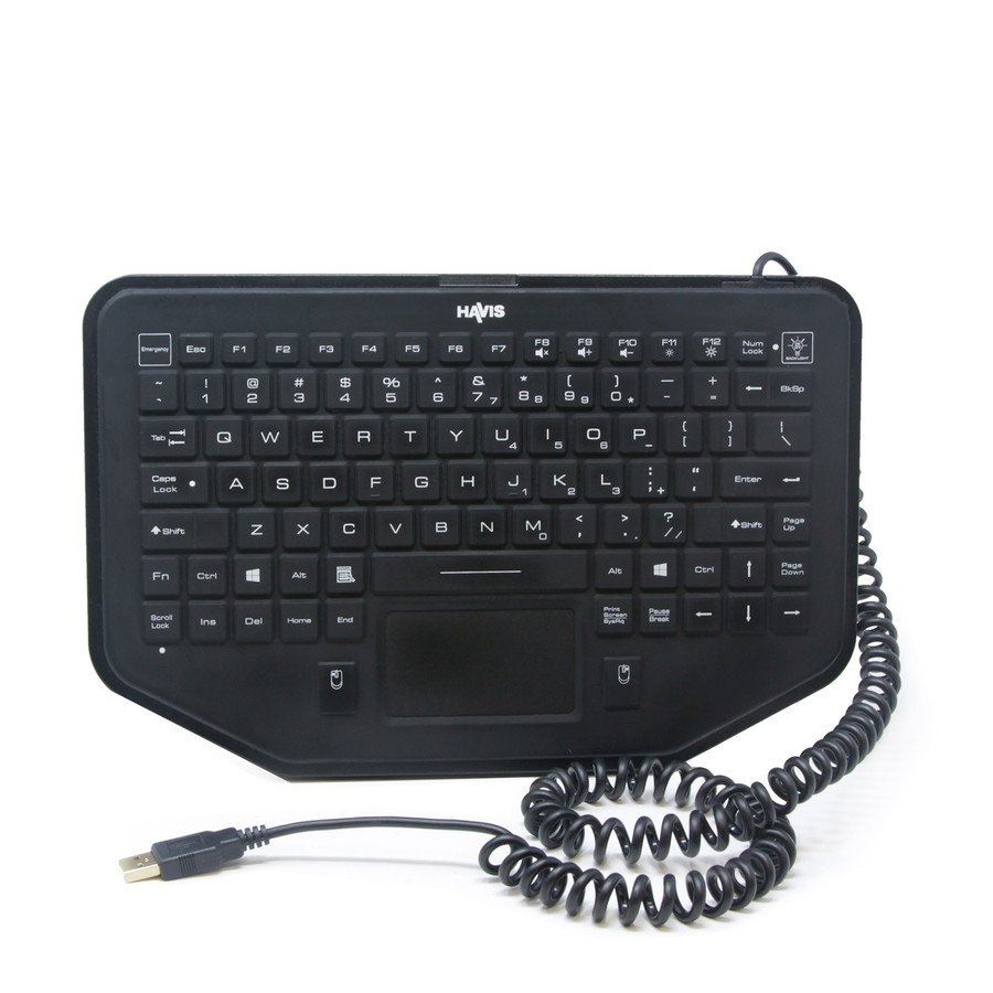 Havis Rugged Backlit Rubber Keyboard