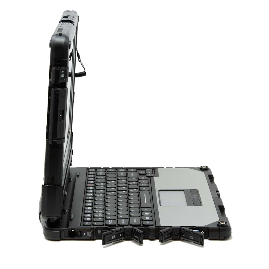 Refurbished CF-33 Toughbook Left Side with Port doors open