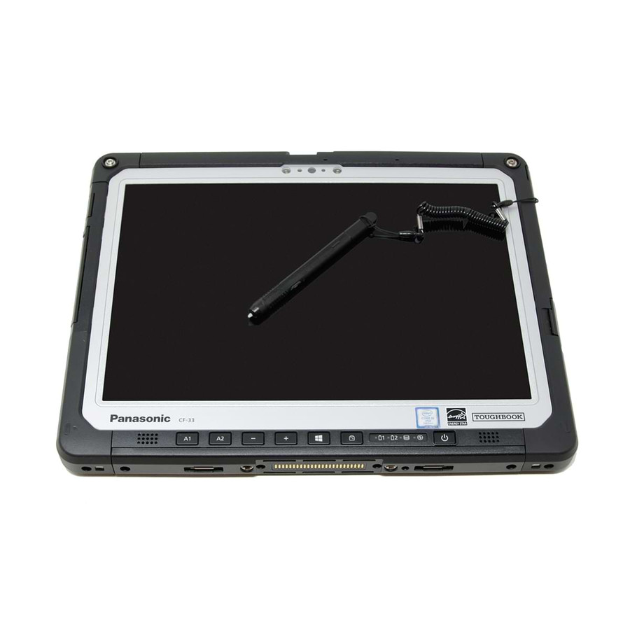Fully Rugged CF-33 With Stylus Laying Across the Screen