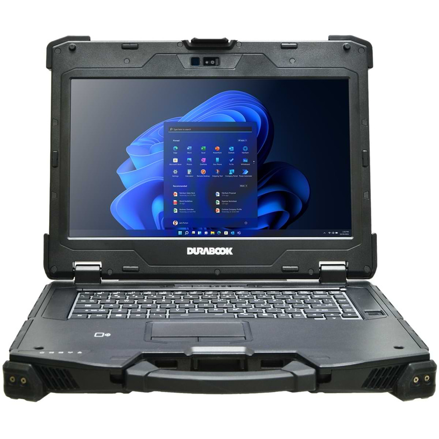 Durabook Z14 Fully Rugged Laptop Facing Forward