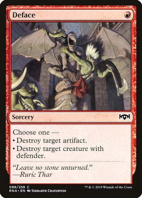 Deface Notes Deface (RNA) (#98) - MTG Pirulo