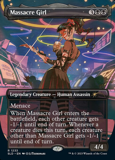 赤*黄様 Massacre Girl（foil版）アーティストプルーフ　mtg Massacre Girl (Retro Frame) - Ravnica Remastered - Magic: The マジック：ザ・ギャザリング