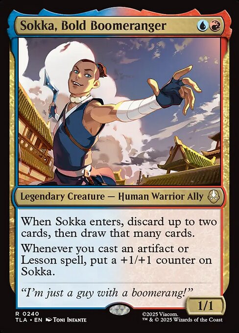 Sokka, Bold Boomeranger (TLA) (#240) - MTG Pirulo