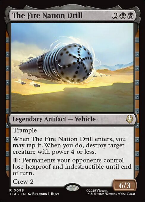 The Fire Nation Drill (TLA) (Foil) (#98) - MTG Pirulo