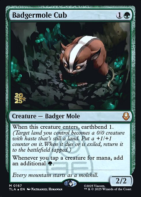 Badgermole Cub (PTLA) (Foil) (#167s) - MTG Pirulo