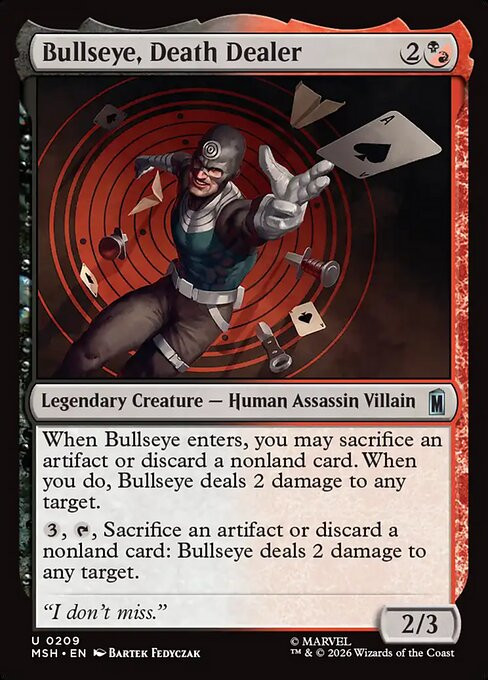 Bullseye, Death Dealer (MSH) (Foil) (#209) - MTG Pirulo