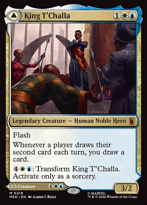 King T'Challa // Black Panther, Hope Enduring (MSH) (#219) - MTG