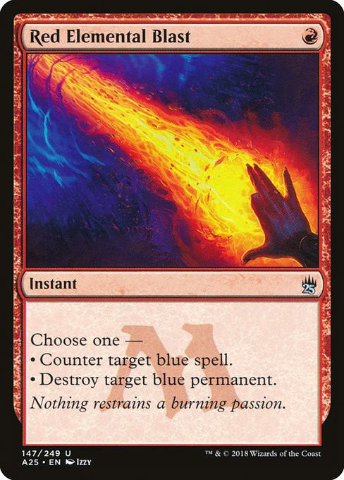 Red Elemental Blast (A25) (#147) - MTG Pirulo