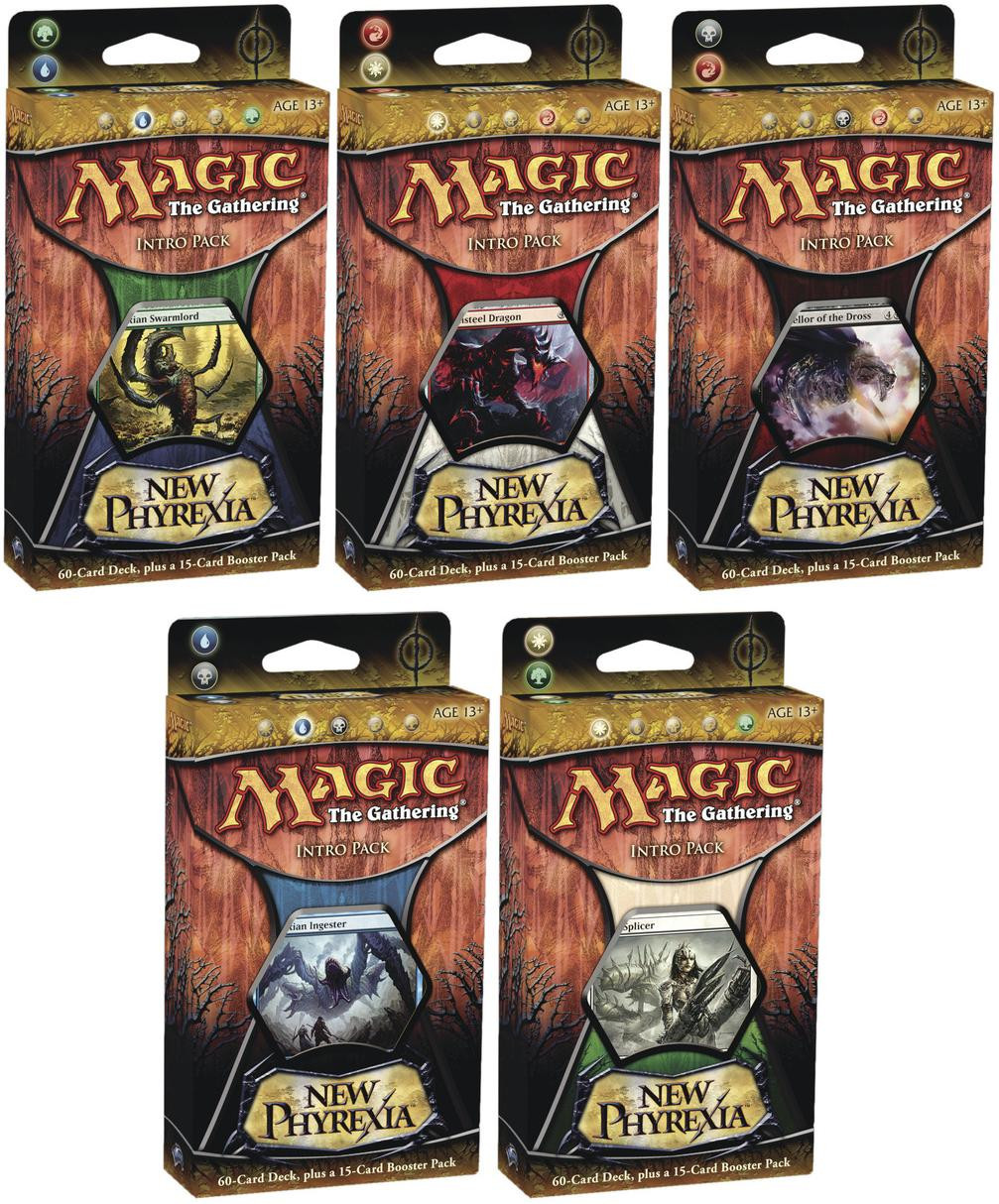 All 5 New Phyrexia Intro Packs - MTG Pirulo
