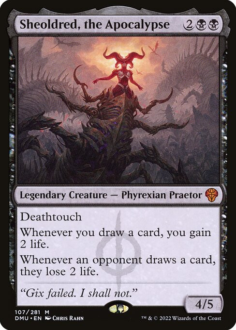 Sheoldred, the Apocalypse (DMU) (Foil) (#107) - MTG Pirulo