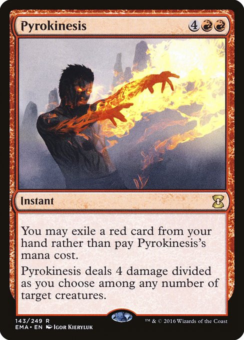 MTG foil 英語版 紅蓮操作 Pyrokinesis EMA Pyrokinesis (EMA) (Foil) (#143) - MTG Pirulo