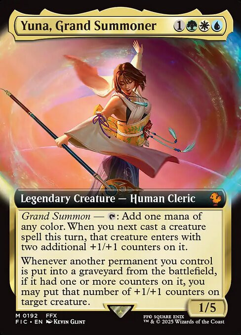 Yuna, Grand Summoner (FIC) (Foil) (Extended Art) (#192) - MTG Pirulo