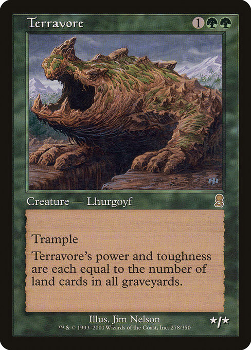 MTG 旧枠 foil 土を食うもの/Terravore 英語版 1枚 ODY Terravore (ODY) (Foil) (#278) - MTG Pirulo