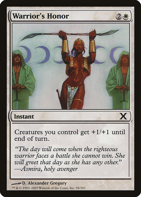 Warrior's Honor (10E) (Foil) (#58)