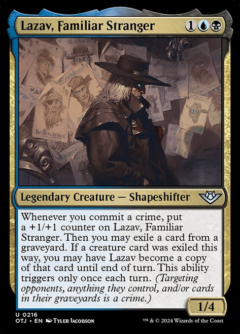 Lazav, Familiar Stranger (OTJ) (Foil) (#216)