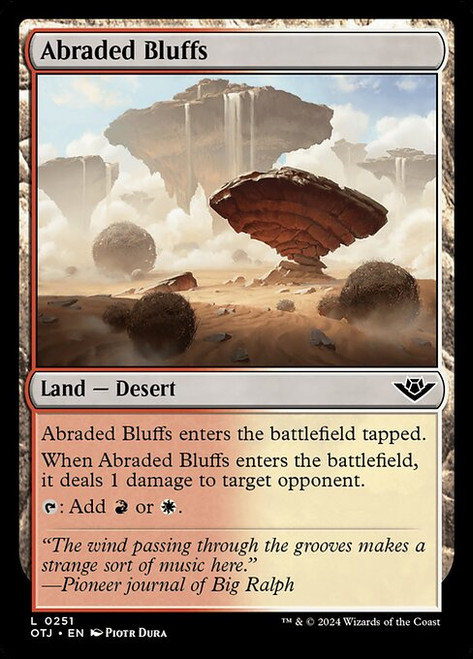 Abraded Bluffs (OTJ) (Foil) (#251)