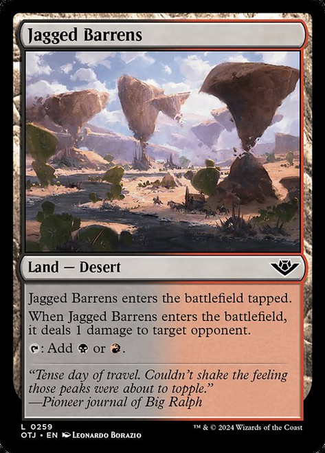 Jagged Barrens (OTJ) (Foil) (#259)