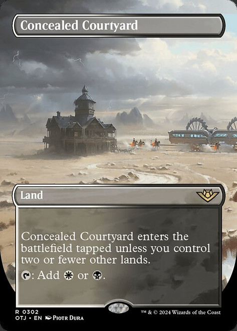 Concealed Courtyard (OTJ) (Foil) (Borderless) (#302)