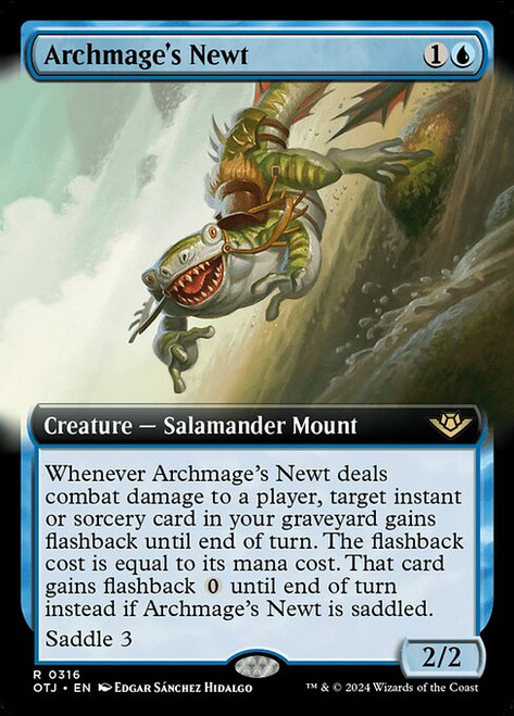 Archmage's Newt (OTJ) (Foil) (Extended Art) (#316)