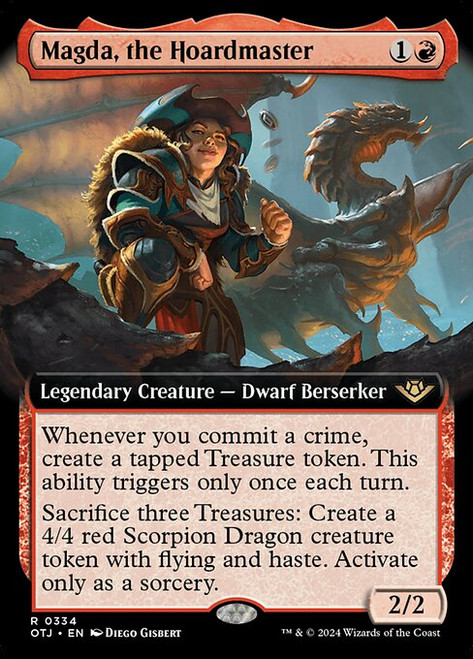 Magda, the Hoardmaster (OTJ) (Extended Art) (#334)
