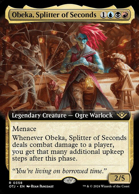 Obeka, Splitter of Seconds (OTJ) (Foil) (Extended Art) (#358)
