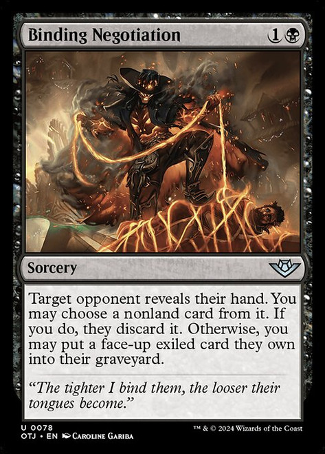 Binding Negotiation (OTJ) (Foil) (#78)