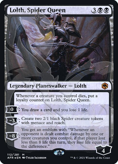 Lolth, Spider Queen (PAFR) (Foil) (#112a)