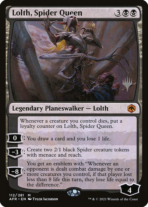 Lolth, Spider Queen (PAFR) (Foil) (#112p)