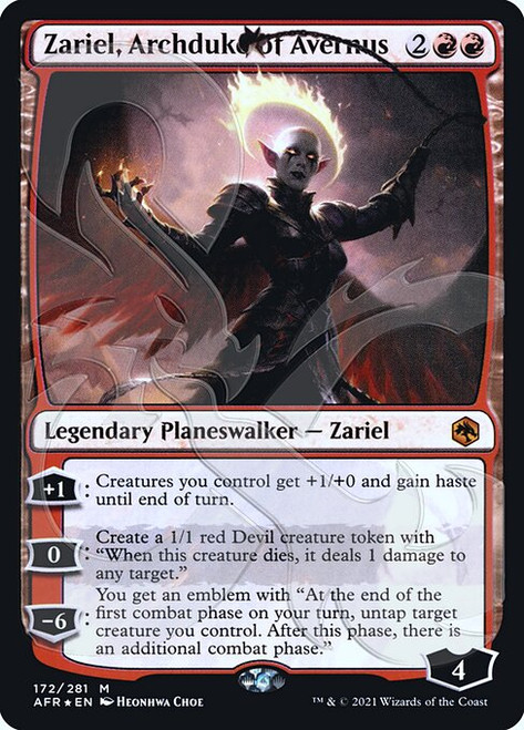 Zariel, Archduke of Avernus (PAFR) (Foil) (#172a)