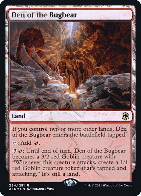 Den of the Bugbear (PAFR) (Foil) (#254a)