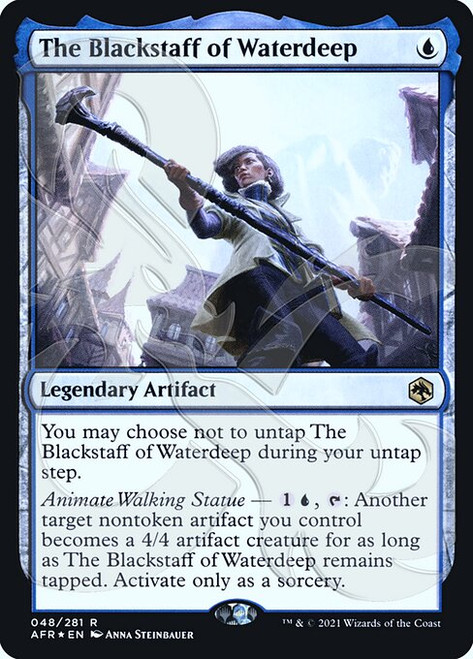 The Blackstaff of Waterdeep (PAFR) (Foil) (#48a)