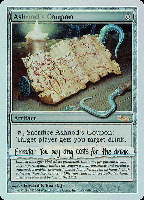 Ashnod's Coupon (PAL04) (Foil) (#14)