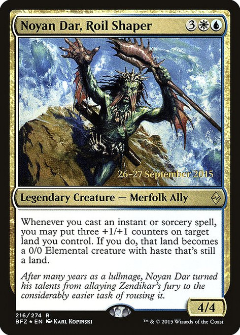 Noyan Dar, Roil Shaper (PBFZ) (Foil) (#216s)