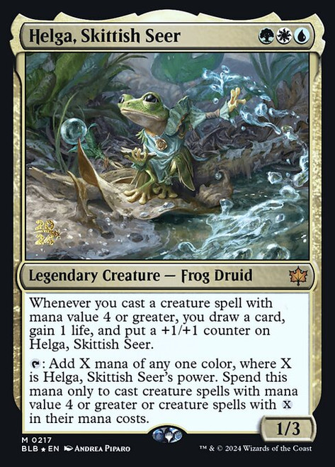 Helga, Skittish Seer (PBLB) (Foil) (#217s)