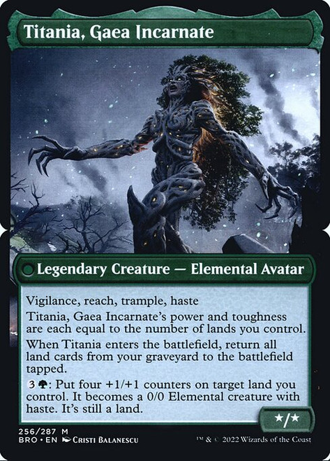 Titania, Gaea Incarnate (PBRO) (Foil) (#256bs)